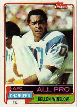 1981 Topps #150 - Kellen Winslow Sr. (b.1957 TE) - San Diego Chargers - Front