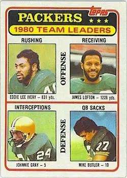 1981 Topps #151 - Card #151 - Green Bay Packers