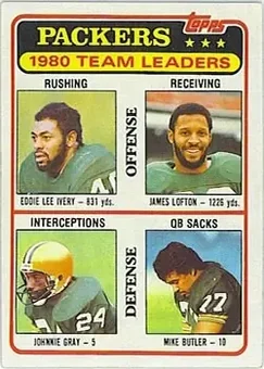 1981 Topps #151 - Card #151 - Green Bay Packers