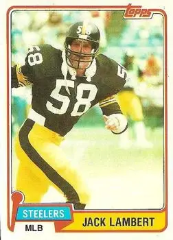 1981 Topps #155 - Jack Lambert - Pittsburgh Steelers