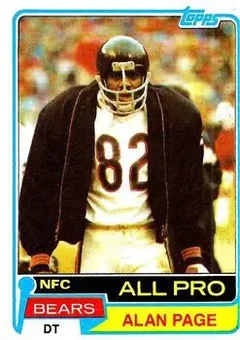 1981 Topps #160 - Alan Page - Chicago Bears