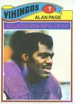 1977 Topps Mexican #230 - Alan Page - Minnesota Vikings 1977 Topps Mexican #230 - Alan Page - Minnesota Vikings