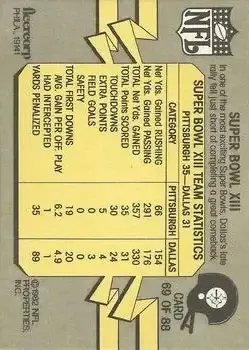 1982 Fleer Team Action #69 - Card #69