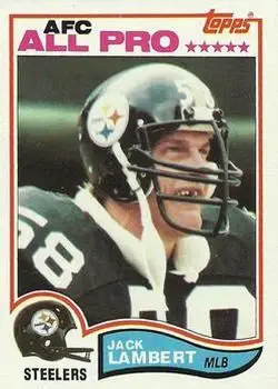1982 Topps #213 - Jack Lambert - Pittsburgh Steelers