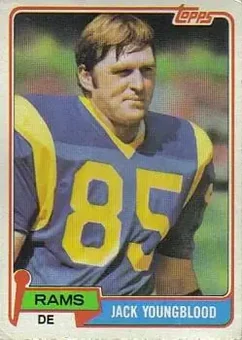 1981 Topps #205 - Jack Youngblood - Los Angeles Rams