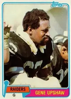 1981 Topps #219 - Eugene Upshaw - Oakland Raiders