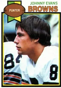 1979 Topps #33 - Johnny Evans - Cleveland Browns