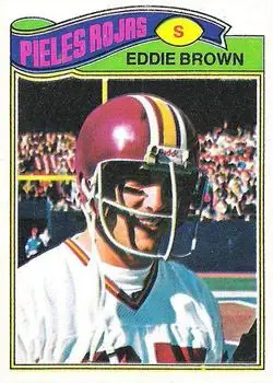 1977 Topps Mexican #231 - Eddie Brown - Washington Redskins