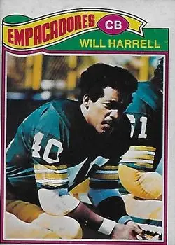 1977 Topps Mexican #237 - Will Harrell - Green Bay Packers