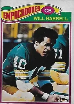 1977 Topps Mexican #237 - Will Harrell - Green Bay Packers