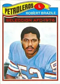 1977 Topps Mexican #240 - Robert Brazile - Houston Oilers