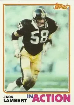 1982 Topps #214 - Jack Lambert - Pittsburgh Steelers