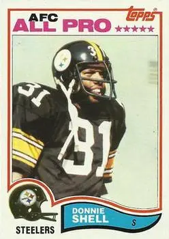 1982 Topps #217 - Donnie Shell - Pittsburgh Steelers