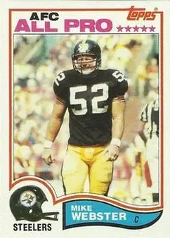 1982 Topps #222 - Mike Webster - Pittsburgh Steelers