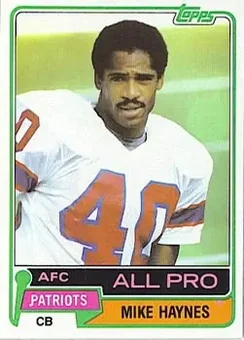 1981 Topps #230 - Mike Haynes - New England Patriots
