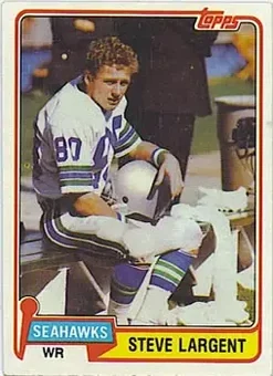 1981 Topps #271 - Steve Largent - Seattle Seahawks