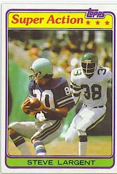 1981 Topps #343 - Steve Largent - Seattle Seahawks