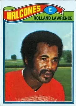 1977 Topps Mexican #242 - Rolland Lawrence - Atlanta Falcons