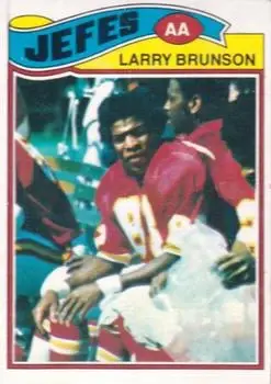 1977 Topps Mexican #244 - Larry Brunson - Kansas City Chiefs