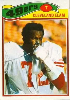 1977 Topps Mexican #247 - Cleveland Elam - San Francisco 49ers
