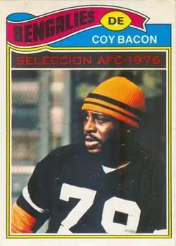 1977 Topps Mexican #250 - Coy Bacon - Cincinnati Bengals