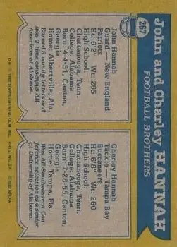 1982 Topps #267 - Card #267