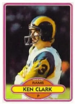 1980 Topps #43 - Ken Clark - Los Angeles Rams