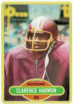 1980 Topps #44 - Clarence Harmon - Washington Redskins