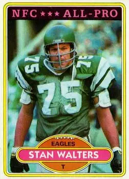 1980 Topps #50 - Stan Walters - Philadelphia Eagles