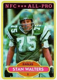 1980 Topps #50 - Stan Walters - Philadelphia Eagles