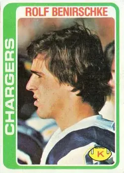 1978 Topps #122 - Rolf Benirschke - San Diego Chargers