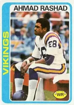 1978 Topps #125 - Ahmad Rashad - Minnesota Vikings
