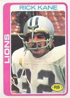 1978 Topps #126 - Rick Kane - Detroit Lions
