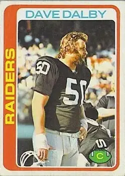 1978 Topps #128 - Dave Dalby - Oakland Raiders