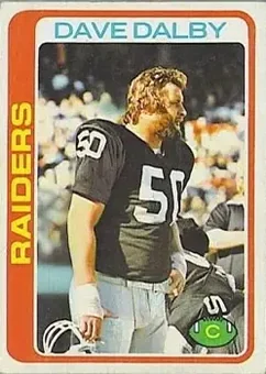 1978 Topps #128 - Dave Dalby - Oakland Raiders