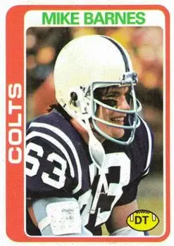 1978 Topps #129 - Mike Barnes - Baltimore Colts