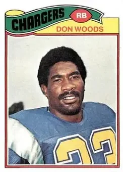 1977 Topps #248 - Don Woods - San Diego Chargers 1977 Topps #248 - Don Woods - San Diego Chargers