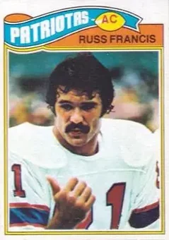 1977 Topps Mexican #251 - Russ Francis - New England Patriots