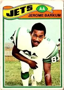 1977 Topps Mexican #254 - Jerome Barkum - New York Jets