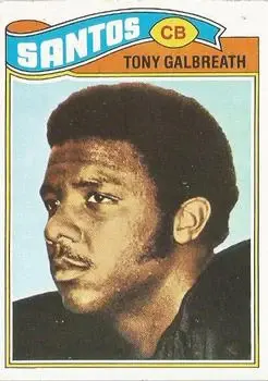 1977 Topps Mexican #257 - Tony Galbreath - New Orleans Saints