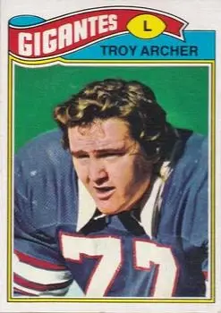1977 Topps Mexican #258 - Troy Archer - New York Giants