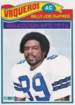 1977 Topps Mexican #260 - Billy Joe DuPree - Dallas Cowboys 1977 Topps Mexican #260 - Billy Joe DuPree - Dallas Cowboys