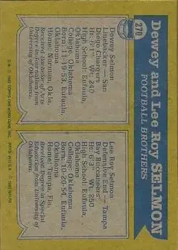 1982 Topps #270 - Card #270