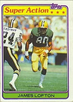 1981 Topps #361 - James Lofton - Green Bay Packers