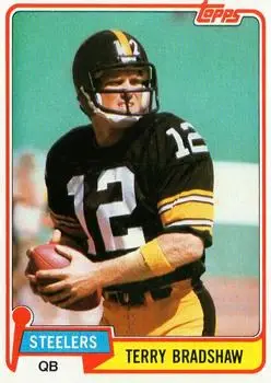 1981 Topps #375 - Terry Bradshaw - Pittsburgh Steelers