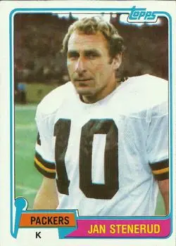 1981 Topps #387 - Jan Stenerud - Green Bay Packers