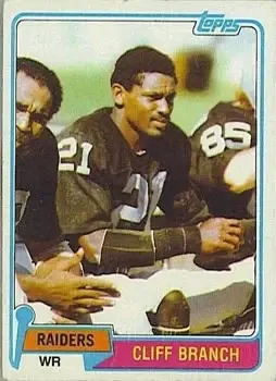 1981 Topps #403 - Cliff Branch - Oakland Raiders