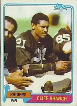 1981 Topps #403 - Cliff Branch - Oakland Raiders