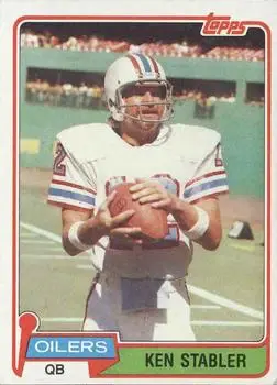 1981 Topps #405 - Ken Stabler - Houston Oilers