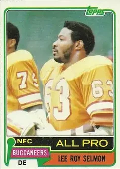 1981 Topps #410 - Lee Roy Selmon - Tampa Bay Buccaneers